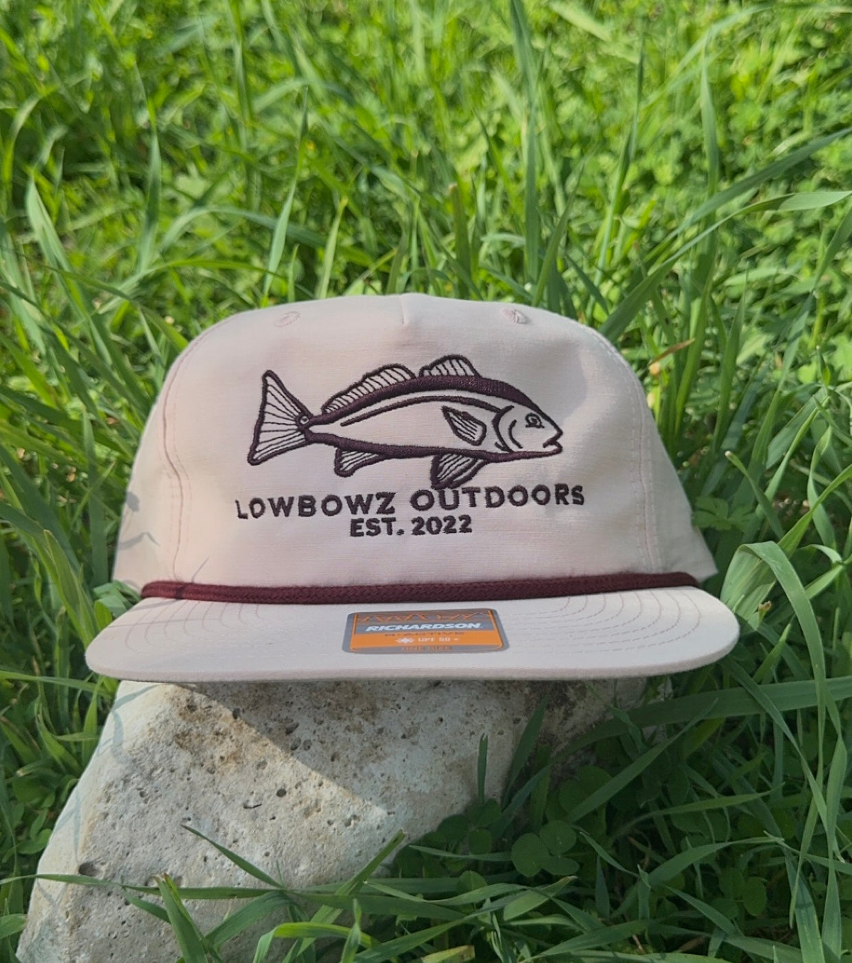Peach Redfish Rope Hat Lowbowz
